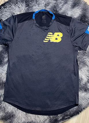 Чоловіча спортивна футболка бренду new balance, оригінал, розмір l