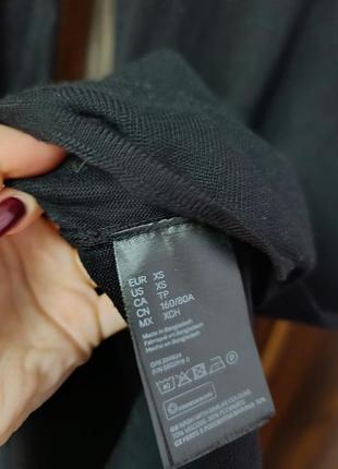 Стильное теплое вязаное черное платье гольф h&amp;m 4