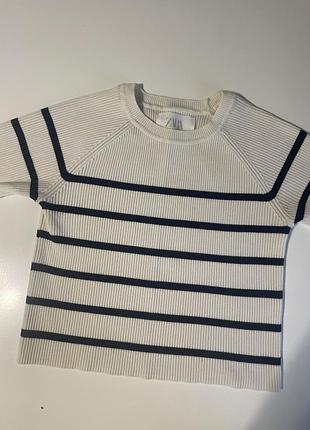 Кофта zara в'язана у смужку