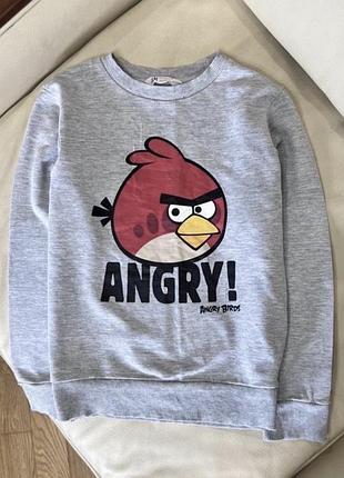 Angry birds світшот на хлопчика від h&m 8-10 років ріст 135-140 стан як новий