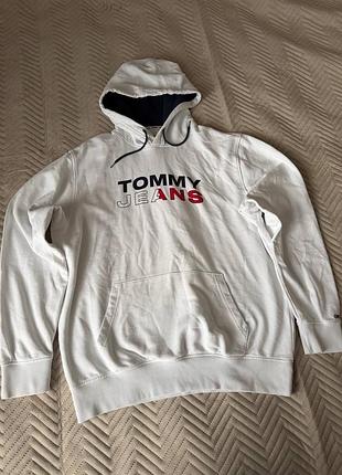 Чоловіче худі tommy jeans біле розмір xxl