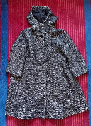 Пальто женское шерстяное s, xs