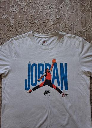 Оригинальная футболка jordan air / nike (размер m)