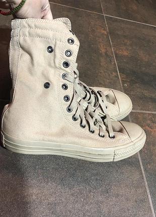 Нові! шикарні базові високі кросівки кеди converse!