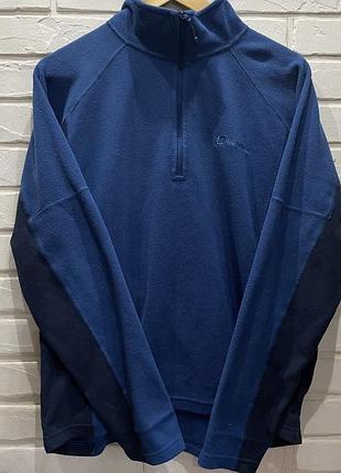 Флисова кофта berghaus polartec half-zip