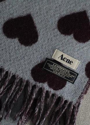 Неймовірної краси великий шарф acne studios вовна made in italy