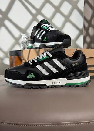 Чоловічі кросівки adidas zx 750 black white green