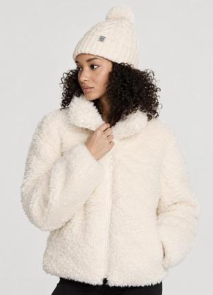 Комплект куртка, шуба та шапка victoria's secret, білий, s