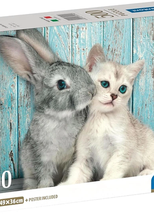 Пазлы clementoni кот и зайчик 500 элементов 35539