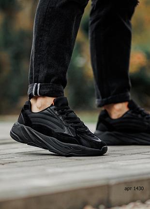 Кроссовки 41-45 yeezy 700 v2 st full black 2