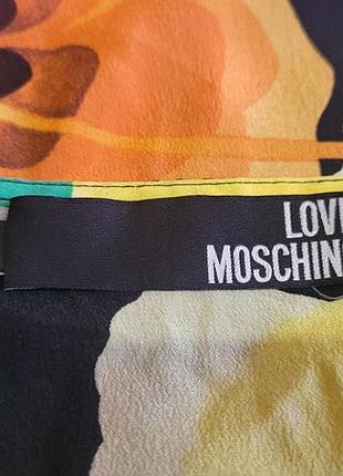 Шелковая блуза love moschino 2