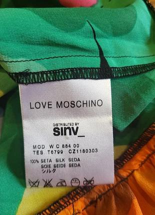 Шелковая блуза love moschino 3