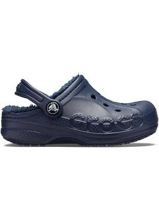 Сабо утепленные кроксы для мальчика crocs lidl 207500-463 34-35 темно-синий
