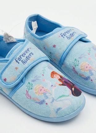 Домашние тапочки на липучке для девочки disney frozen ts11571 30 голубой