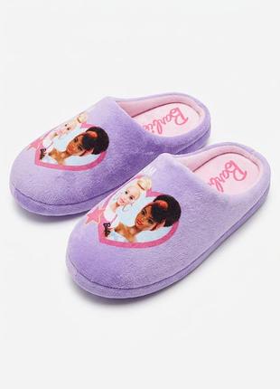 Домашние тапочки с антискользящей подошвой для девочки disney barbie 476307 30-31 сиреневый