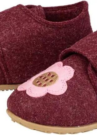 Текстильні капці фетрові для дівчинки lupilu by kuniboo (kaufland) 457417 29 бордовий