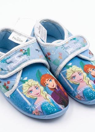 Хатні капці на липучці для дівчинки disney frozen bdo105453 27 блакитний