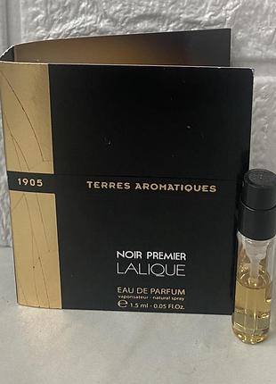 Terres aromatiques noir premier 1,5 мл пробник унисекс парфюмированной воды