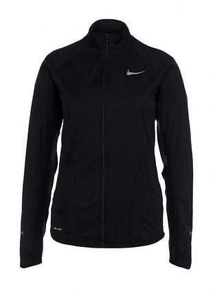 Жіноча олімпійка nike performance m чорна, утеплена мікрофлісом, вафельна структура,  zir02tlzb-001 m ідеальний стан