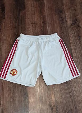 Чоловічі унікальні футбольні шорти adidas manchester united оригінал