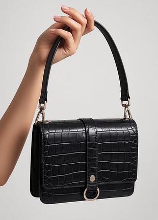 Стильная редкая кожаная сумка, burberry, оригинал!
