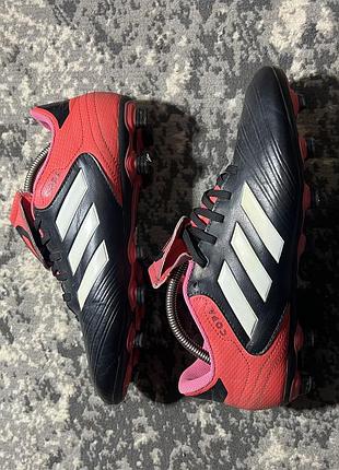 Бутси чоловічі adidas copa 18.4 чорно-червоні
