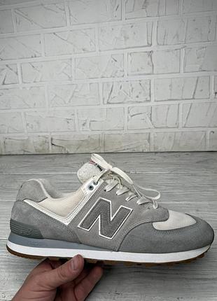 Крутые серые кроссовки new balance 574 rsa