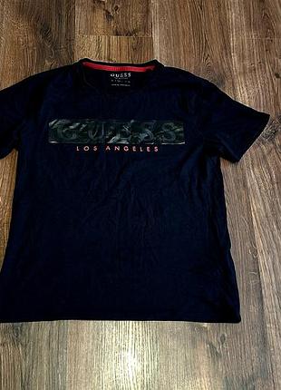 Женская уникальная футболка guess с большим лого оригинал