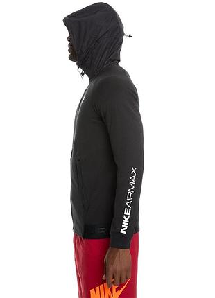 Nike sportswear air max 861580-010, чорне худі на блискавці з капюшоном, розмір s, ідеальний стан