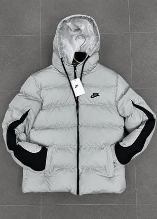 Пуховик nike down-fill windrunner grey/black 7