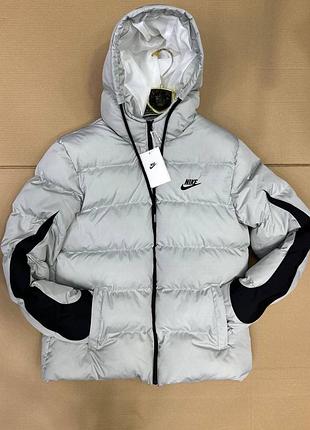 Пуховик nike down-fill windrunner grey/black 6