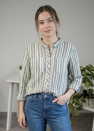 Котонова сорочка у смужку 42 primark s m