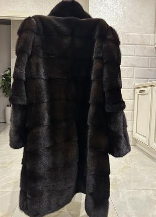 Жіноча шуба kopenhagen fur з натуральної норки чорного кольору
