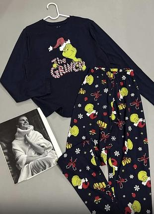Піжама жіноча primark the grinch бавовняна синя