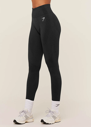 Бесшовные высокие леггинсы gymshark vital функциональные спортивные лосины