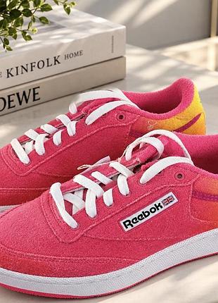 Яскраві кросівки reebok club c 85 x hair / оригінал (eur 42 / 27 см)