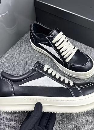 Кросівки rick owens vintage чорні шкіряні eu 42