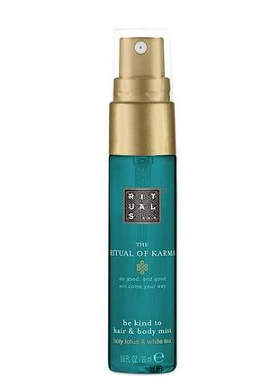 Спрей міст для тіла та волосся rituals the ritual of karma hair & body mist 20 мл