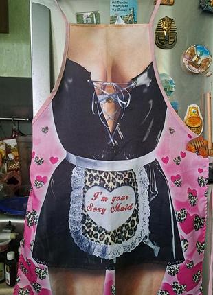 Фартух із принтом i'm your sexy maid