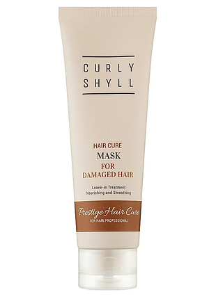 Незмивна термозахисна маска для пошкодженого волосся curlyshyll hair cure mask 100 мл