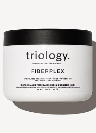 Відновлювальна маска для пошкодженого та фарбованого волосся fiberplex triology. 330 г