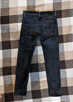 Черные зауженные джинсы levi's 510 skinny fit 30х30 (англия)