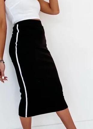 Трикотажная юбка zara m