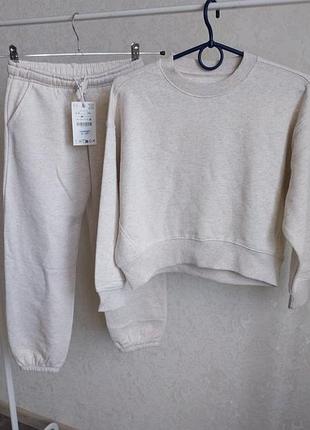 Повсякденний костюм zara для дівчаток, на флісі, 9-10 років