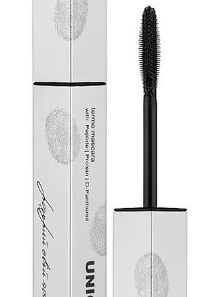 Термотушь с пептидами для роста ресниц unico brown termo mascara with peptides 10 г