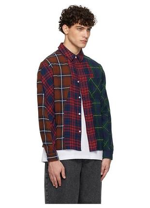 Мужская рубашка dime multicolor triple plaid size l