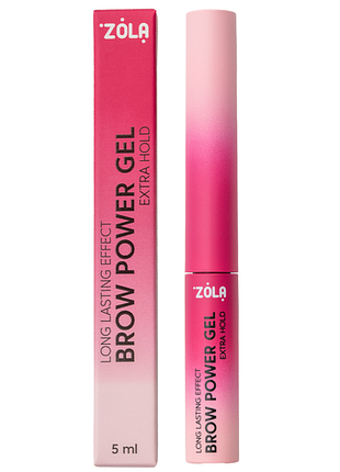 Гель для бровей zola brow power gel прозрачный 5 мл