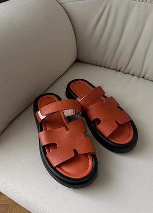 Шльопанці шльопки оранжеві 39 розмір