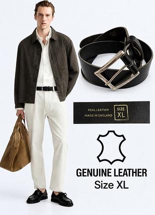 Мужской кожаный ремень made in england, xl