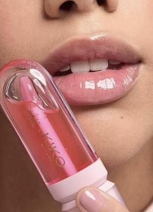 Блиск для губ kiko milano threads of time 3d hydra lip oil limited edition 6,5 мл (без картонного упакування)